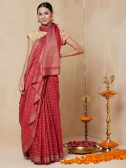 Fabindia - Silk Moonga Loom Woven Sari
