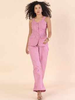 Powersutra - Women's V-Neckline textured co-ords (Set of 2)