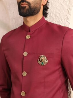 Cosa Nostraa - Majestic Horse Emerald Brooch