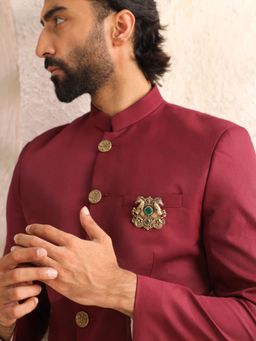 Cosa Nostraa - Crowned Lion Crest Brooch