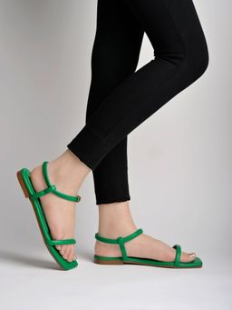 Shoetopia - Women Green Flats