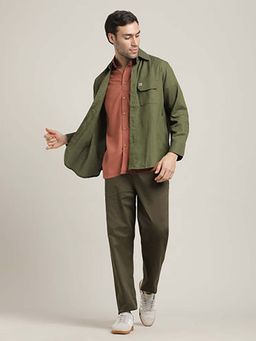 Saltpetre - Rust Utility Overshirt, Half-Sleeve Shirt and Relaxed Fit Chinos