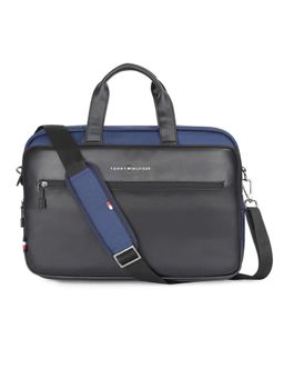 Tommy Hilfiger - Prophecy Solid Navy Blue Messenger Bag with Detachable Strap