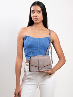 United Colors of Benetton - EMMILY Taupe Handbag with Detachable Strap