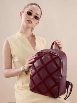 Caprese - Women Athena Cherry Lacquer Backpack