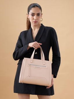 Caprese - Women Cuba Pink Satchel Bag with Detachable Strap