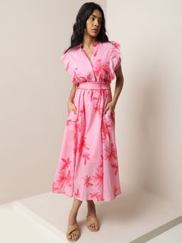 RAREISM - Printed Octane Pink Dress (Set of 2)