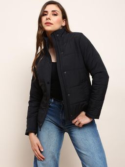 Globus - Black Polyester Full Sleeves Jacket