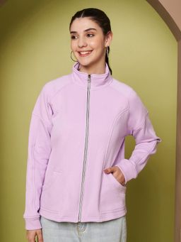 BRINNS - Lavender Fleece Full Sleeves Jacket