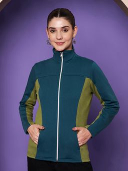 BRINNS - Teal Fleece Full Sleeves Jacket