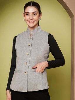 BRINNS - Grey Fleece Sleeveless Waistcoat