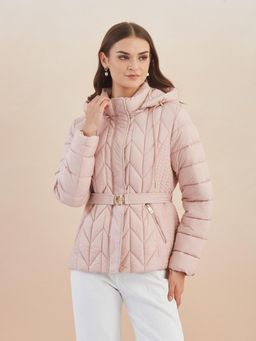 Latin Quarters - Pink Polyester Full Sleeves Jacket