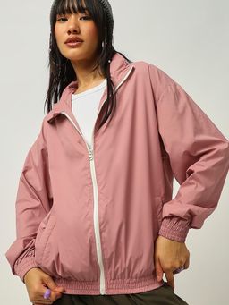 Bewakoof - Air 1.0 Women's Pink Oversized Windcheater Jacket