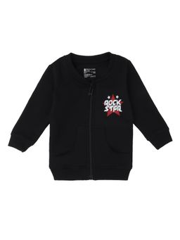 Bodycare - Boys Jacket Full Zipper Full Sleeves Solid Black