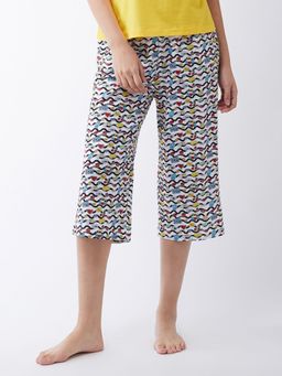 Miss Chase - Women White Printed Regular Length Capri