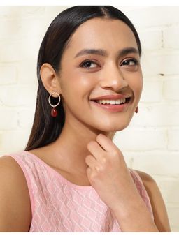 Fabindia - Red Drop Dangler Earrings