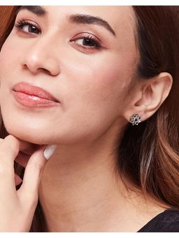 Fabindia - Sterling Silver Studs Multi-Colour Earrings