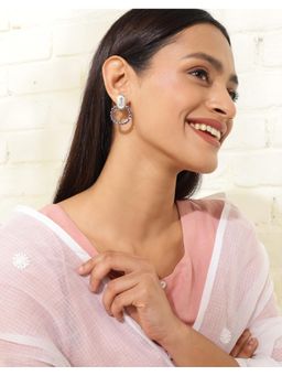 Fabindia - Sterling Silver Purple Drop Earrings