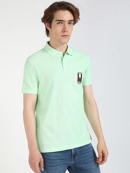 Tommy Hilfiger - Men Green Color Polo T-Shirt