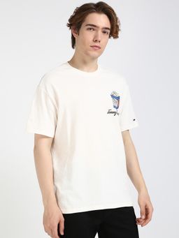 Tommy Hilfiger - Men Cream Color T-Shirt