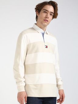 Tommy Hilfiger - Men Cream Color Polo T-Shirt