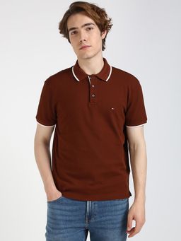 Tommy Hilfiger - Men Brown Color Polo T-Shirt