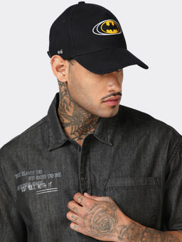 Bewakoof - Marvel Unisex Black Batman Printed Baseball Cap