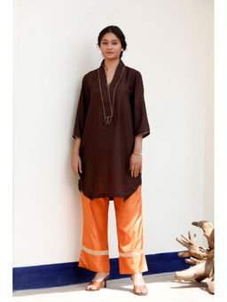 EEDA - Maher Silk Embroidered Kurta and Pant