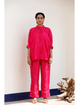 EEDA - Rihla Pink Pure Silk Co-Ord