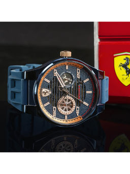 Scuderia Ferrari - Blue Dial Round Analog Watch-0830459