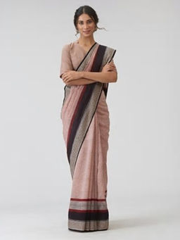 Fabindia - Cotton Silk Maheshwari Printed Sari