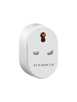 HAMMER - Smart Plug, 16A WiFi Smart Power Socket for Large Appliances (Oven, AC, TVs, Geysers) (White)