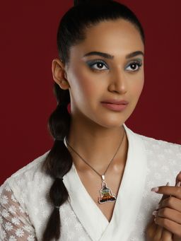 Ruby Raang Studio - Healing Stone Silver Neckpiece