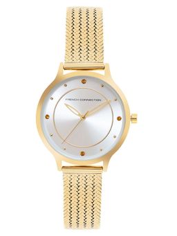 French Connection - Silver Analog Round Dial Emalie Watch for Women FCP30G