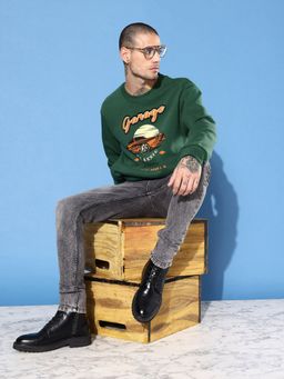 DILLINGER - Green Oversized Sweatshirt
