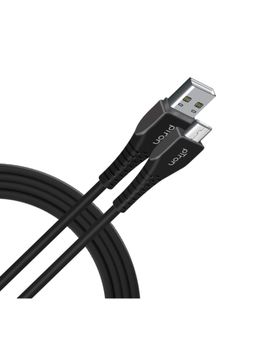 pTron - Solero M241 2.4A Micro USB Data & Charging Cable, 480Mbps Data Sync & 1-Meter Long - Black