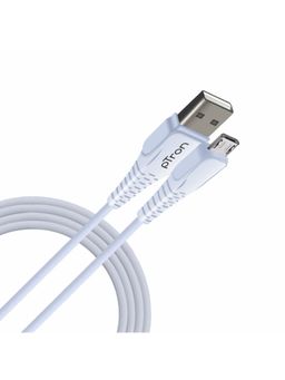 pTron - Solero M241 2.4A Micro USB Data & Charging Cable, 480Mbps Data Sync & 1-Meter Long - White