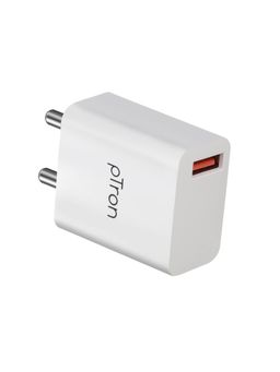 pTron - Volta FC12 20W QC3.0 Smart Fast Charging USB Charger for All Android & iOS Devices - White