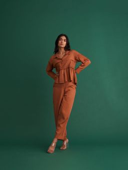 Shibui - Pintucks Brown Co-Ord (Set of 2)