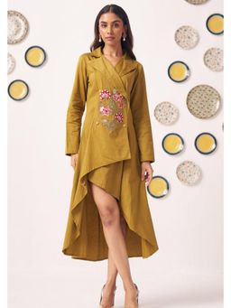 Western Era - Waist Embroidered Jacket Dress