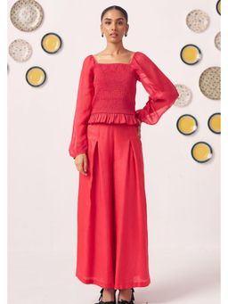 Western Era - Liora Smocked Organza Co-Ord Set