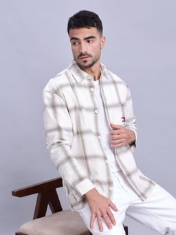 Tommy Hilfiger - Checks Oversized-Fit Cotton Shirt White
