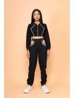 FREAKINS - Black Cargo Utility Joggers