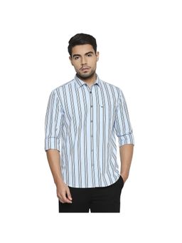 BASICS - Slim Fit Blue Bell Stripe Shirt