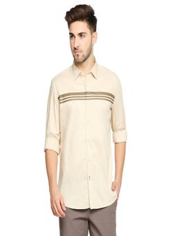 BASICS - Slim Fit Semolina Beige Oxford Shirt