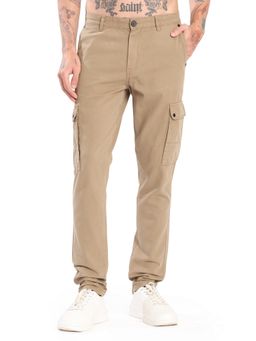 Bene Kleed - Brown Slim Fit Cargo Pant