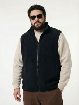 UNSTD - Black Plus Size Sleeveless Jacket