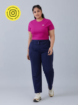 Muvazo - Go To Style Crop T-shirt Magenta