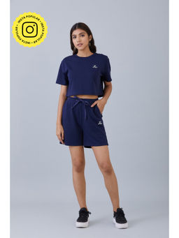 Muvazo - Relax Mode On Shorts Navy Blue