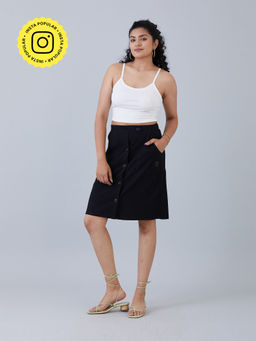 Muvazo - Easy Pull Off Skirt Black